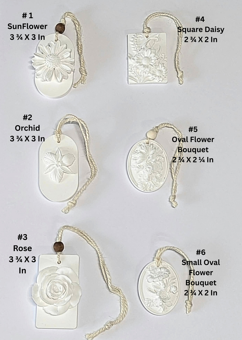 Floral Aroma Stone Wedding Favors