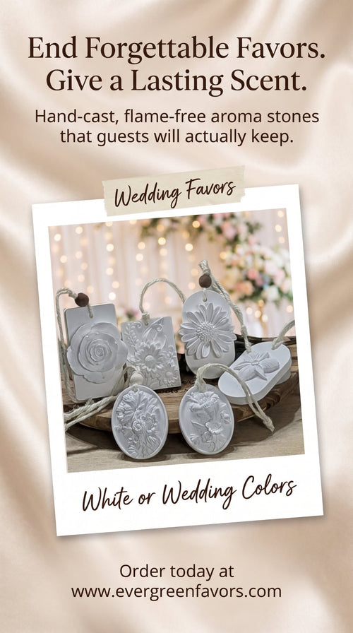 Floral Aroma Stone Wedding Favors